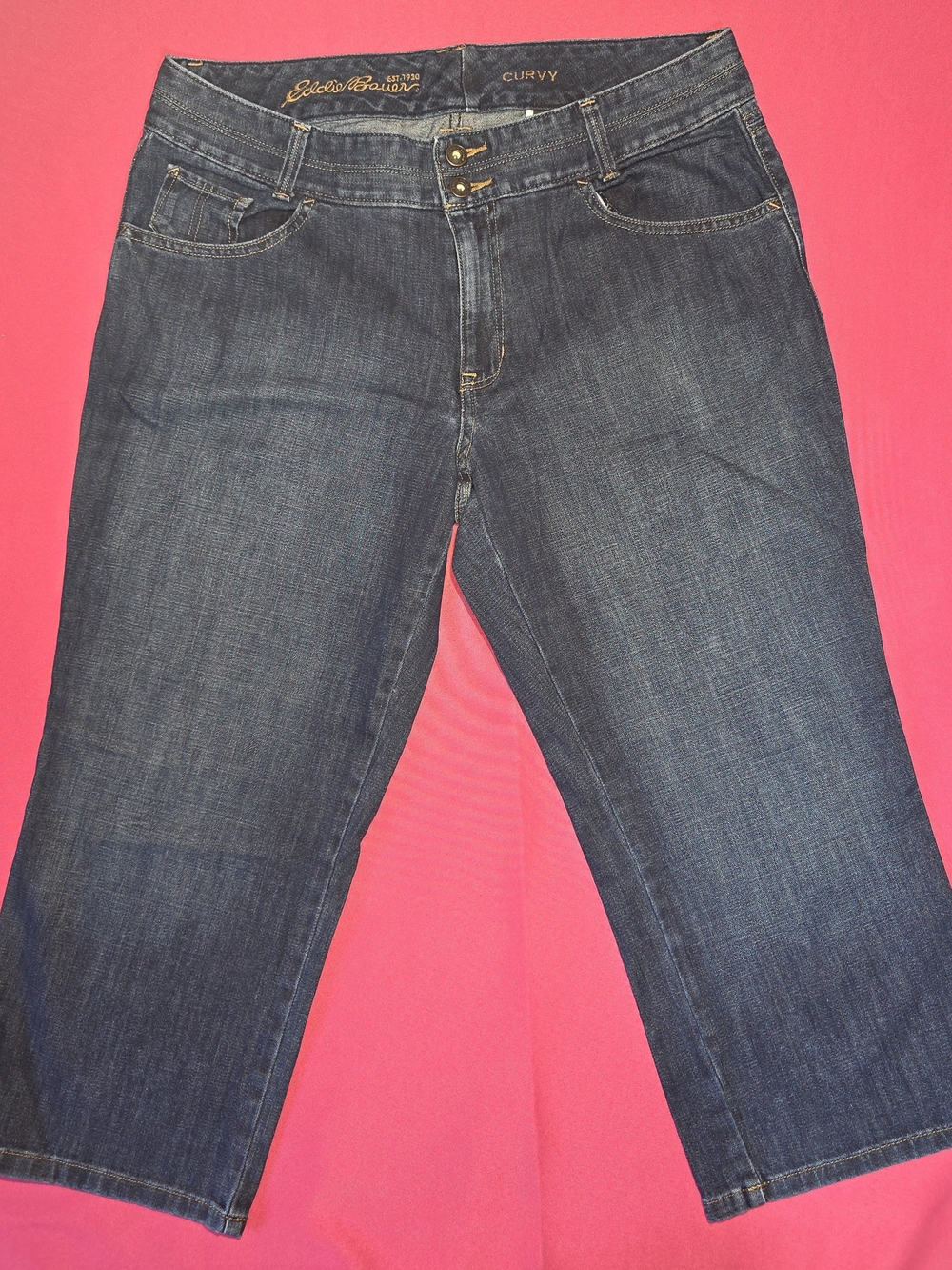 Eddie Bauer Dark Blue Relaxed Fit Jeans